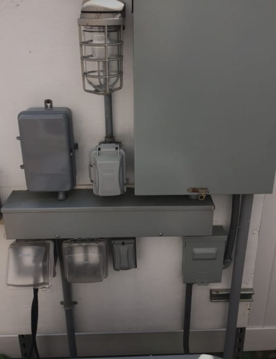 Exterior electrical panels and disconnects